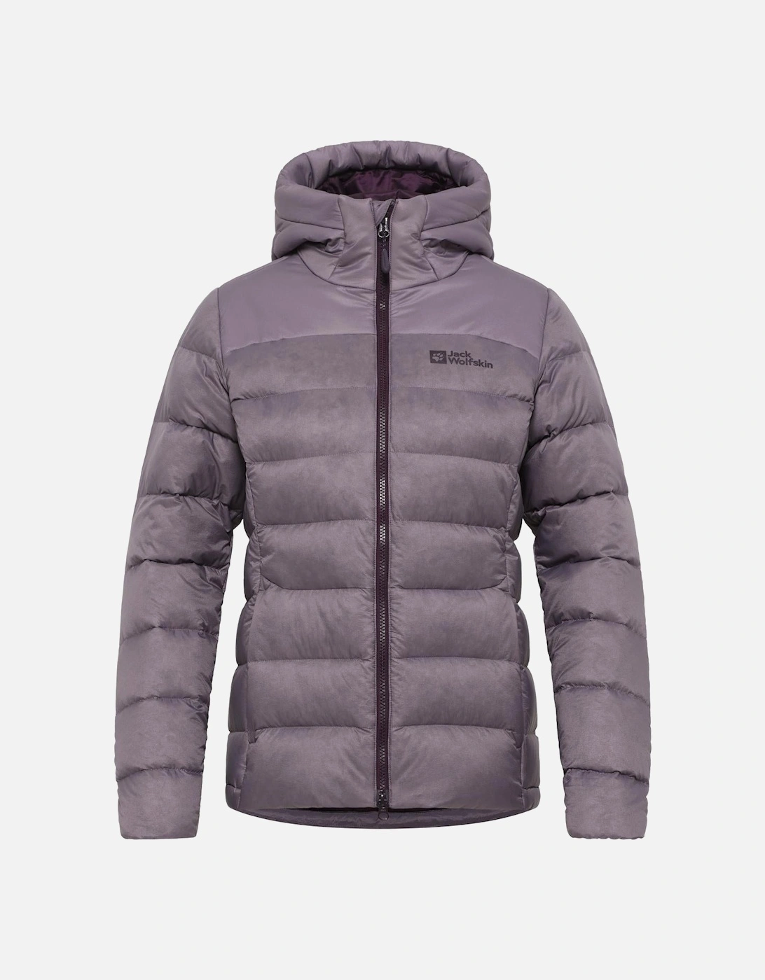 Women's Jack Wolfskin Womens Nebelhorn Hooded Padded Jacket - Grey - Size: 10/8