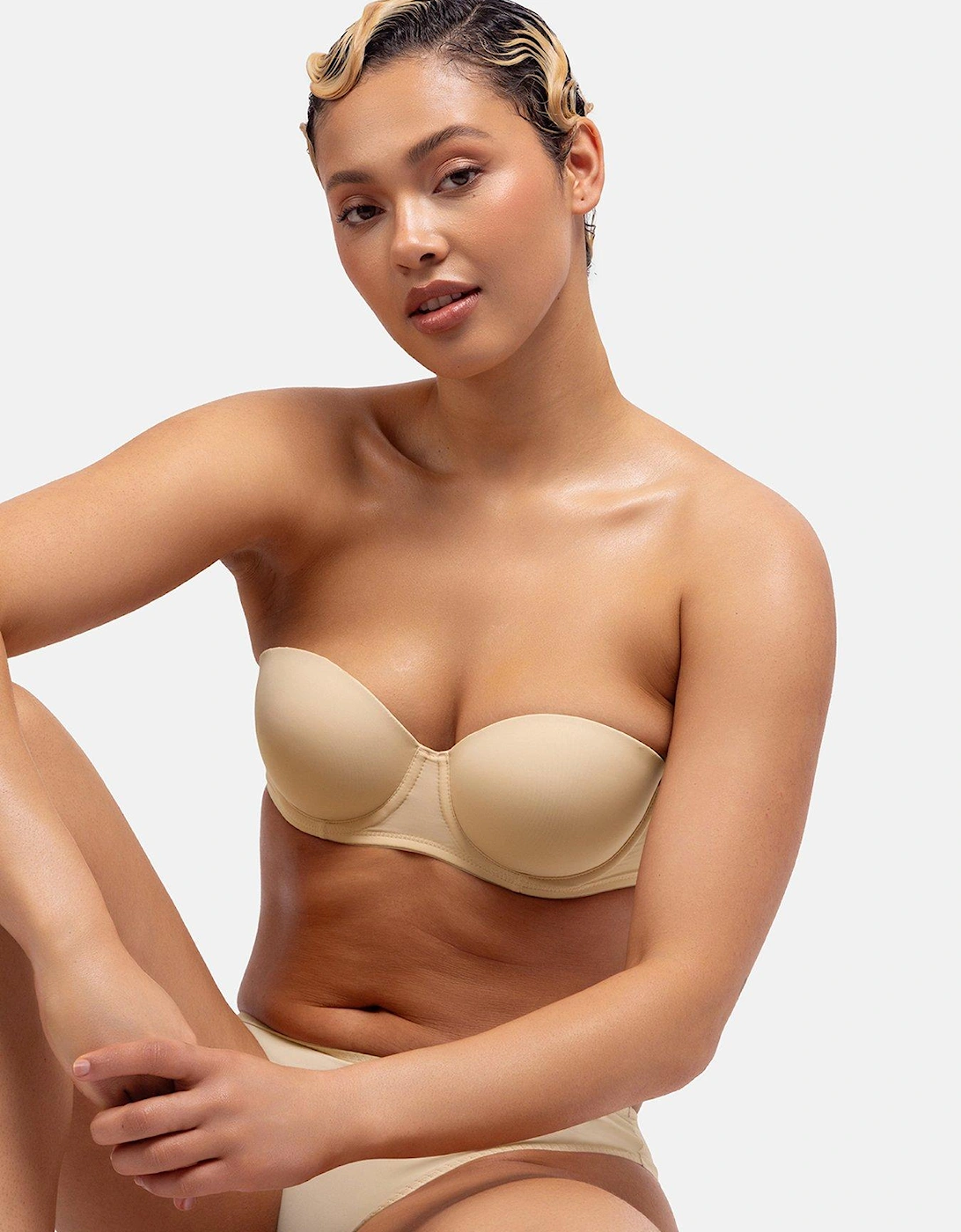 Michelle Light Padded Balcony Bra - Beige