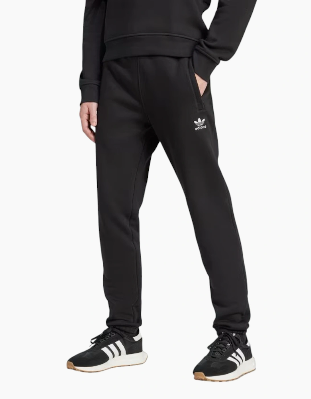 Men's ADIDAS JD2422 Mens Joggers Originals Essential Trefoil Sweatpant Sports Trousers - Black - Size: 33/32/32