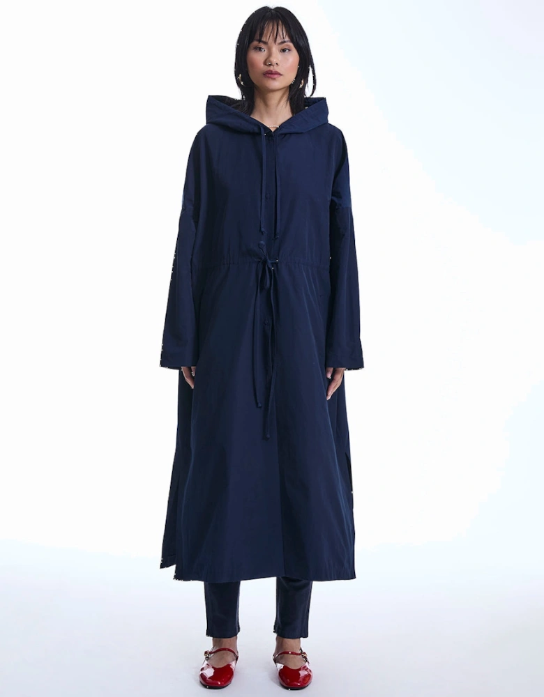 Oversized Navy Raincoat