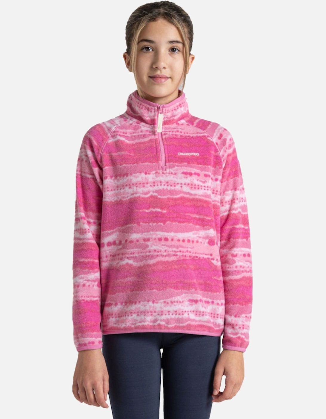 Girls Kai Half Zip Micro Fleece Jacket, 4 of 3