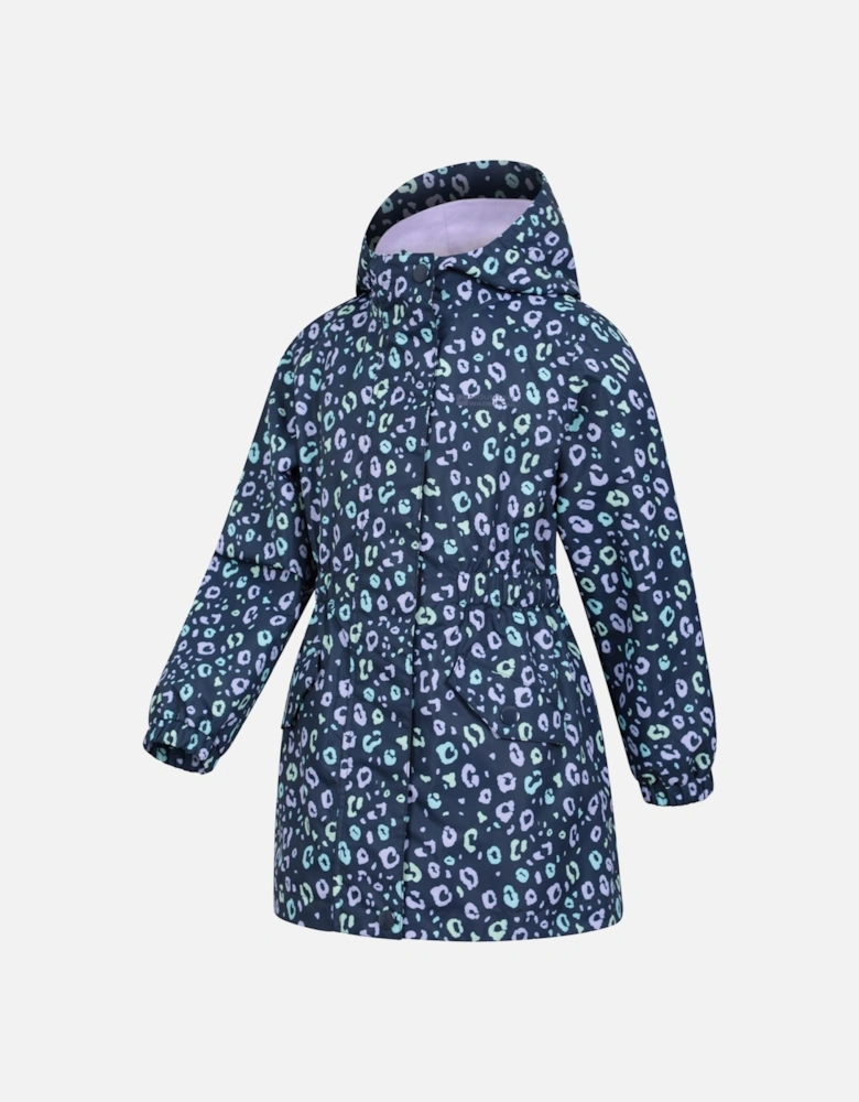 Childrens/Kids Dale Leopard Print Lightweight Waterproof Jacket