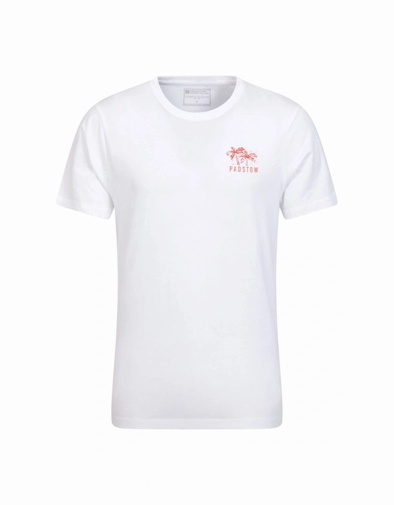 Mens Padstow Printed Organic T-Shirt