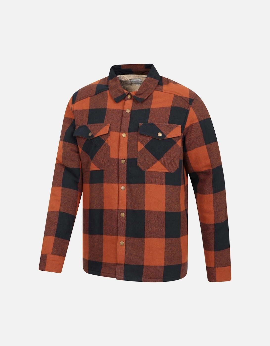 Mens Pinn Flannel Borg Lined Shirt