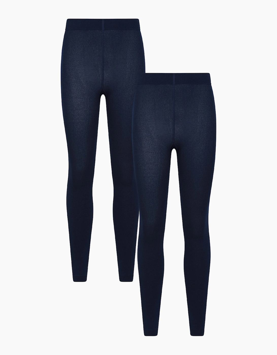 Mountain Warehouse Women's Navy / Brushed Isotherm Thermal Leggings (Pack Of 2) - Size: 12