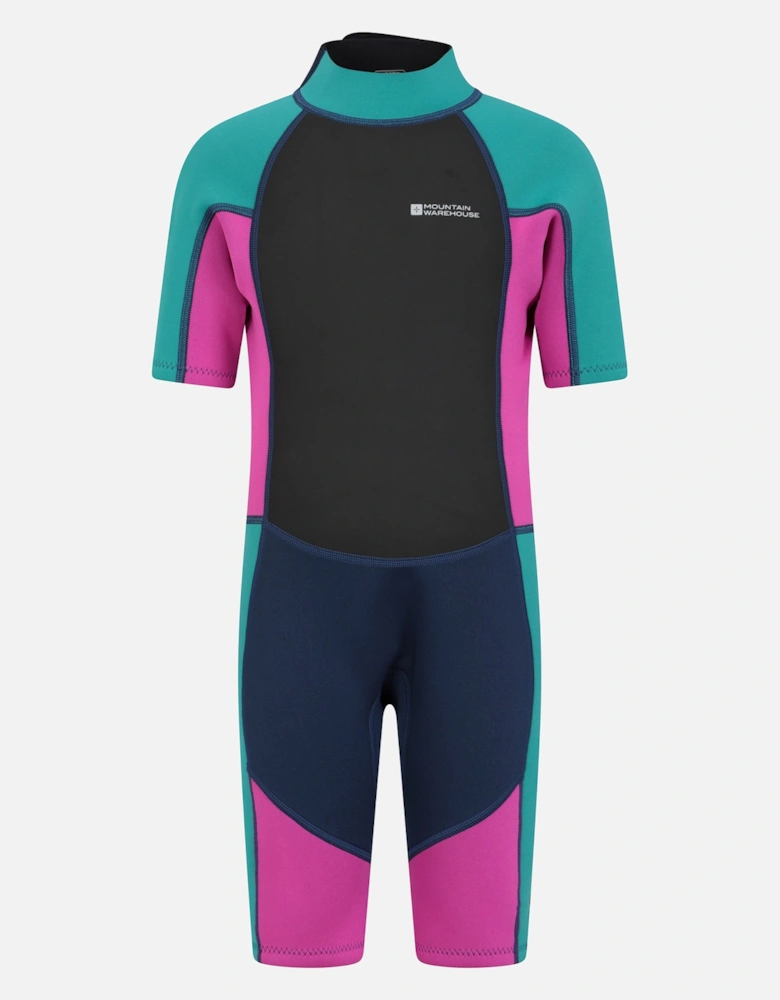 Childrens/Kids Contrast Panel Wetsuit