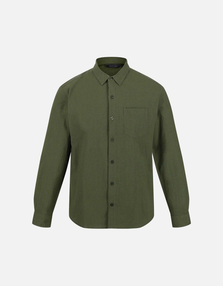 Mens Brycen Linen Shirt