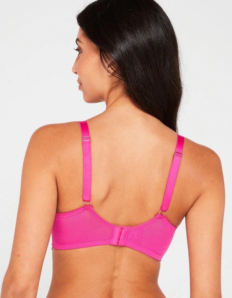 Zayna Light Padded Demi Bra - Pink