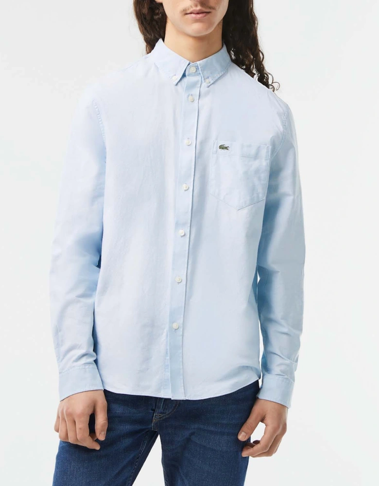 Mens Regular Fit Long Sleeve Oxford Shirt