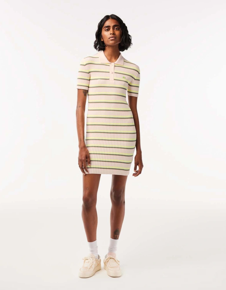 French Made Striped Polo Dress