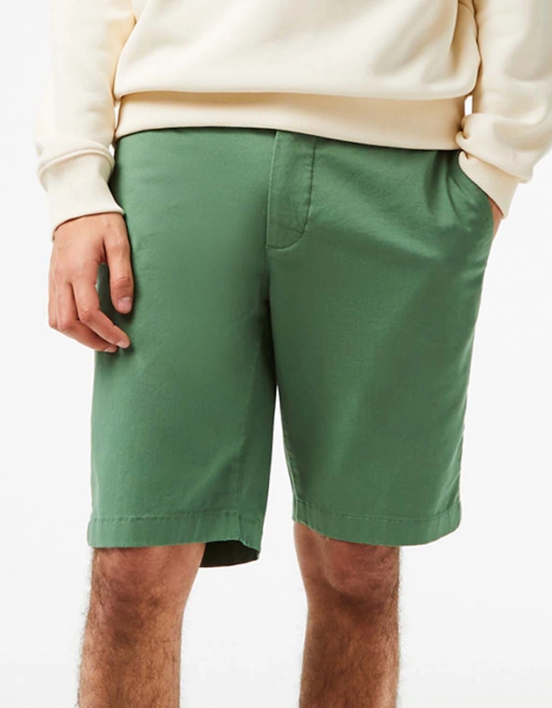 Slim Fit Stretch Cotton Bermuda Shorts