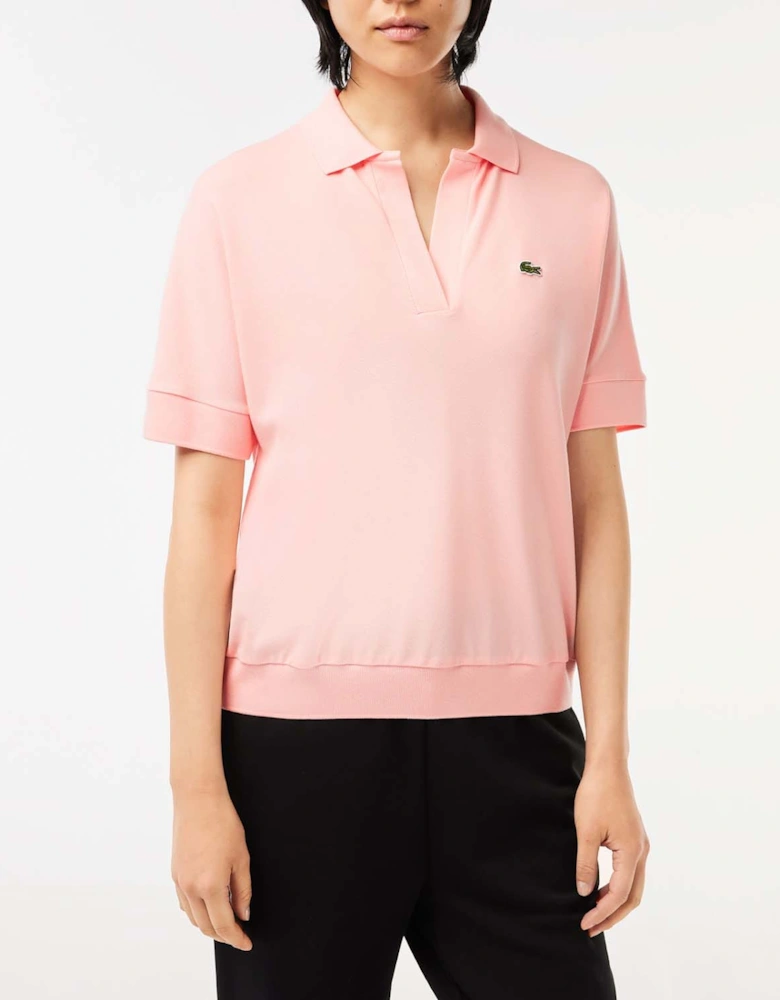 Relaxed Fit Fluid Piqué Polo Shirt