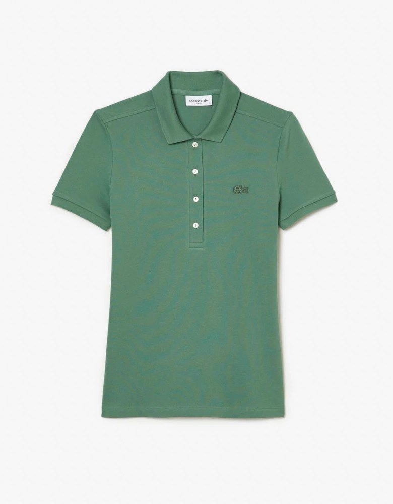 L.12.D Slim Fit Stretch Mini Piqué Polo Shirt