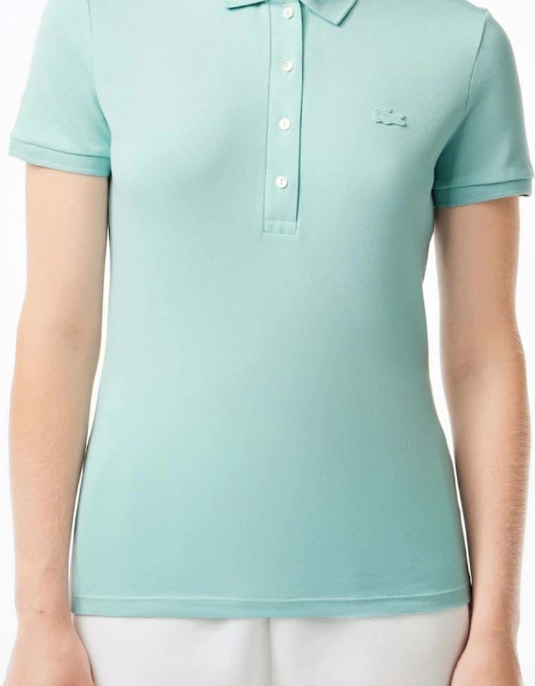 L.12.D Slim Fit Stretch Mini Piqué Polo Shirt