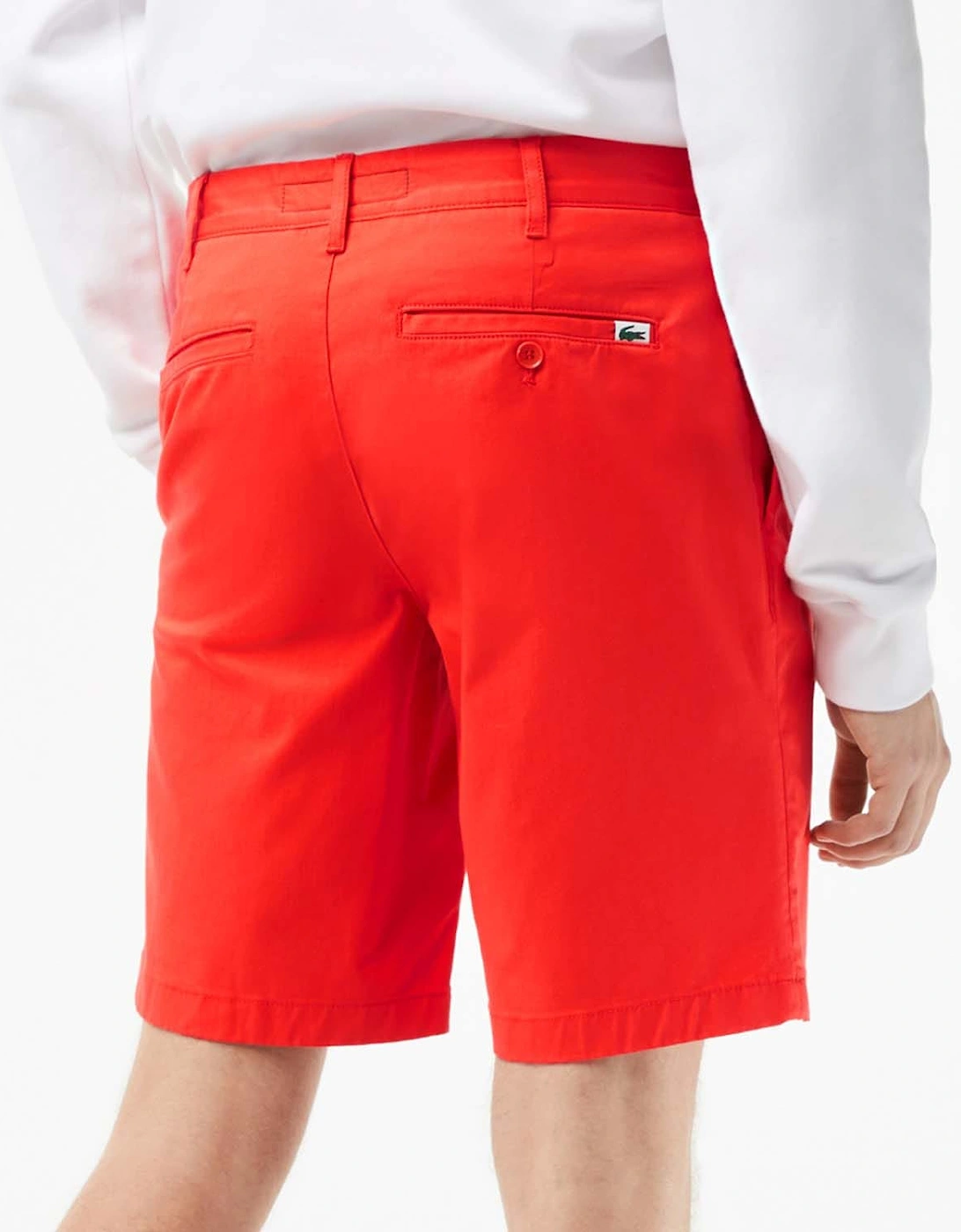 Slim Fit Stretch Cotton Bermuda Shorts