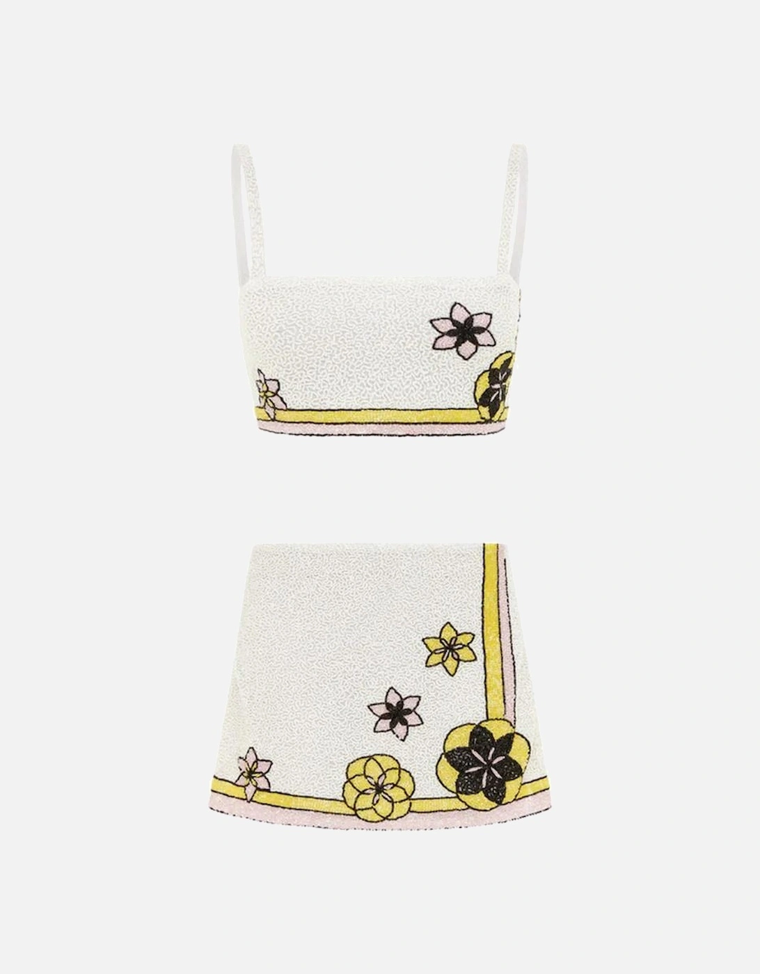 Mei Flattering Summer Luxe Co-ord Top White, 3 of 2
