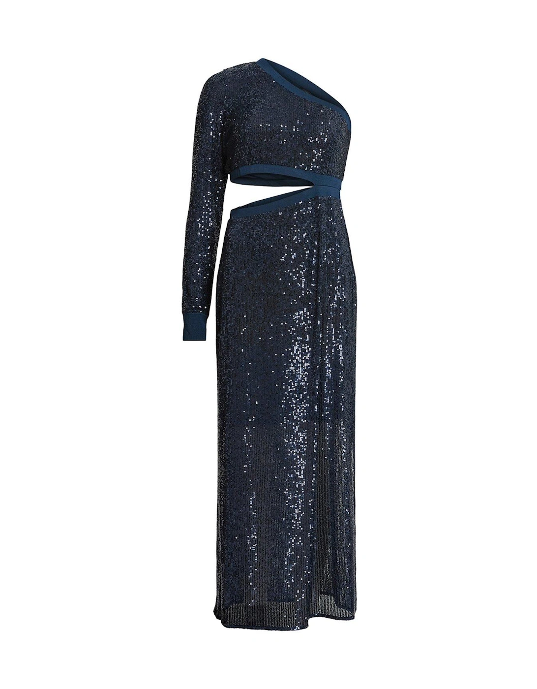 Daisy Topaz Sequin Cut Out Maxi Dress - Dark Blue