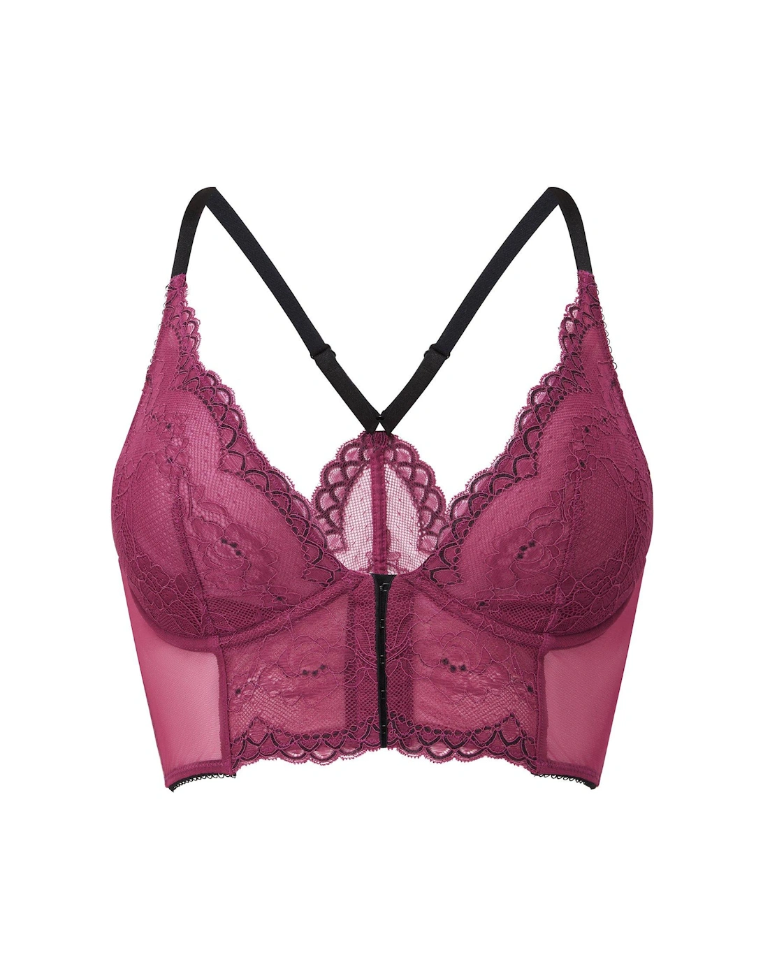 Superboost Lace Deep V Bralet (Second Sizes) - Purple Potion