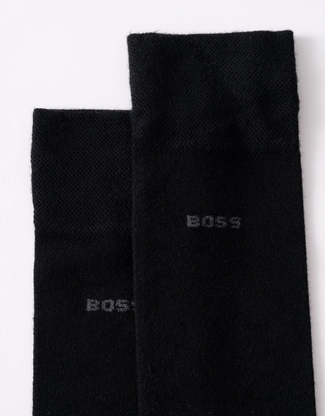 BOSS Orange 2 Pack Mens Regular-Length Bamboo Socks with Logo Details