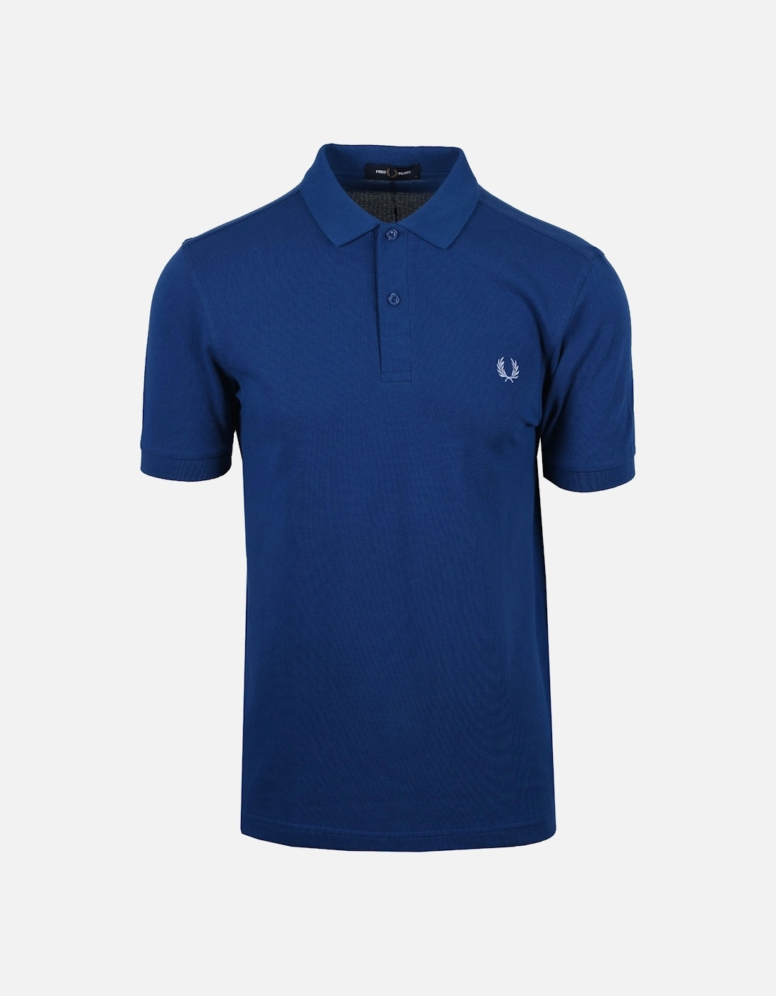 Fred Perry Mens Plain Polo Shirt Shaded Cobalt/Light Smoke - Navy - Size: 44 - Love the Sales