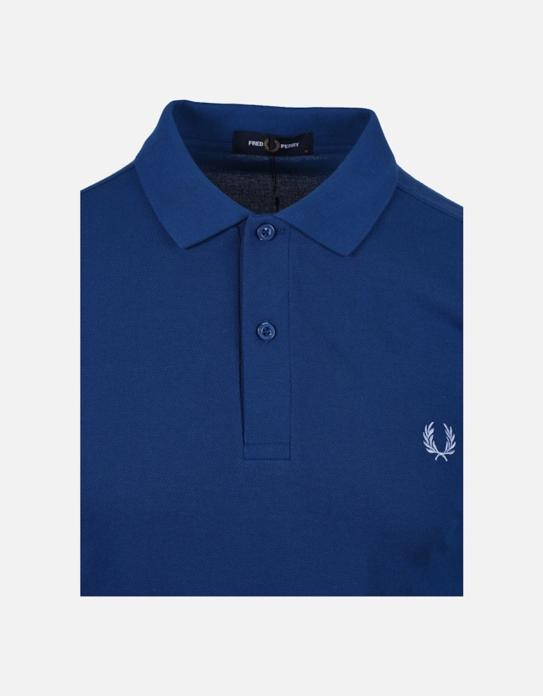 Plain Polo Shirt Shaded Cobalt/Light Smoke