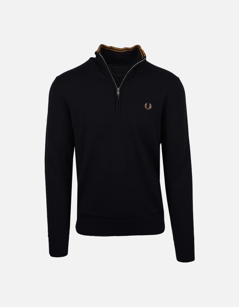 Classic Half Zip Jumper Navy