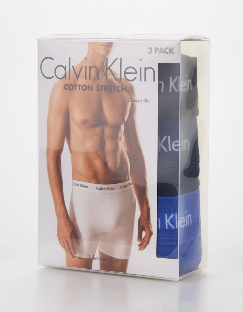 3 Pack Boxer Briefs - Blue/Navy/Black