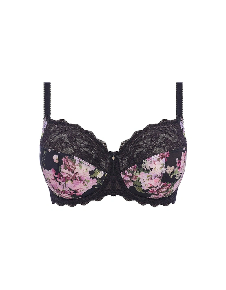 Lucia Underwired Side Support Bra - Black