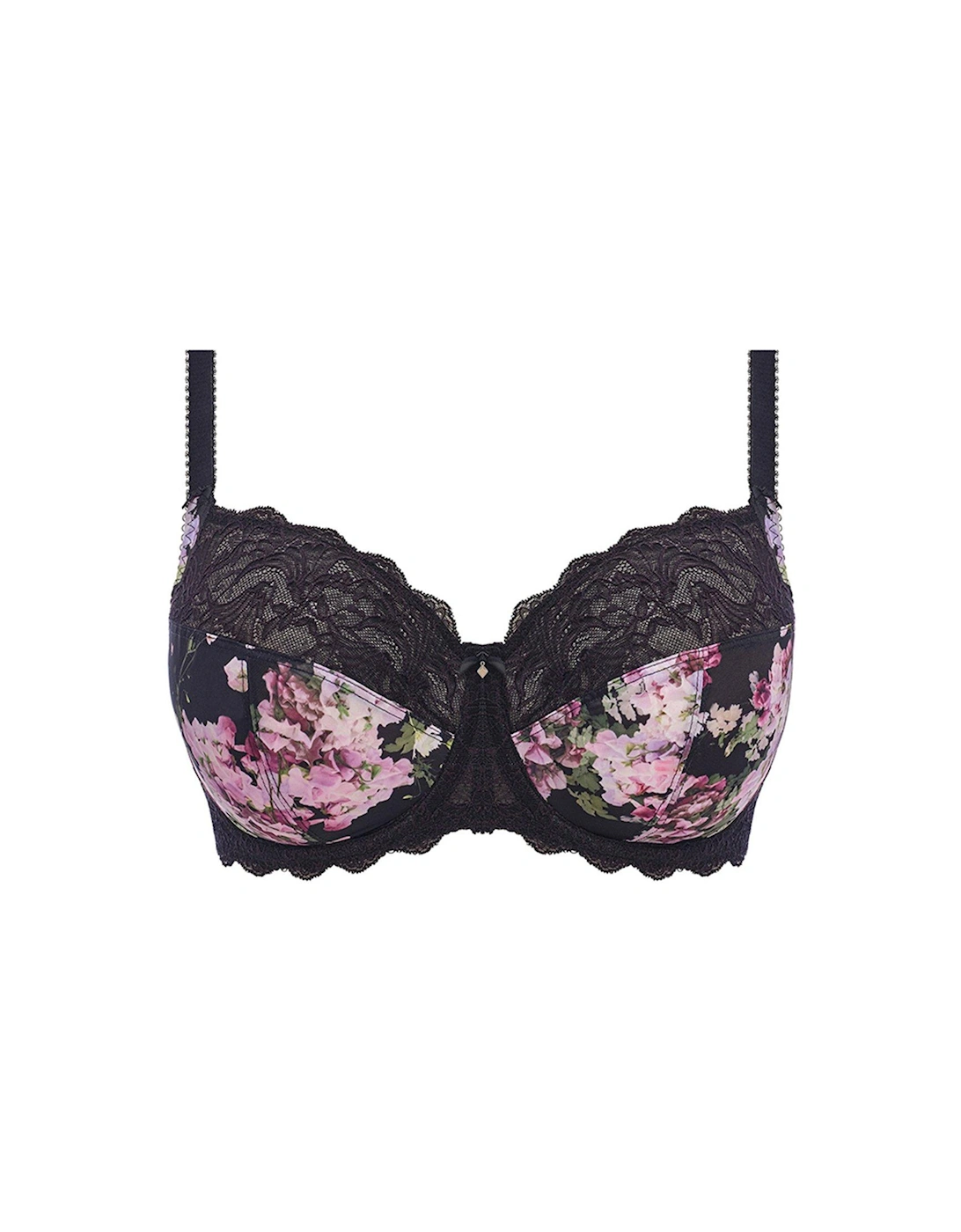 Lucia Underwired Side Support Bra - Black