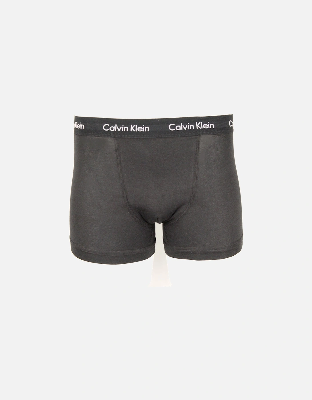 5-Pack Cotton Stretch Boxer Trunks, Black/Blue/Grey