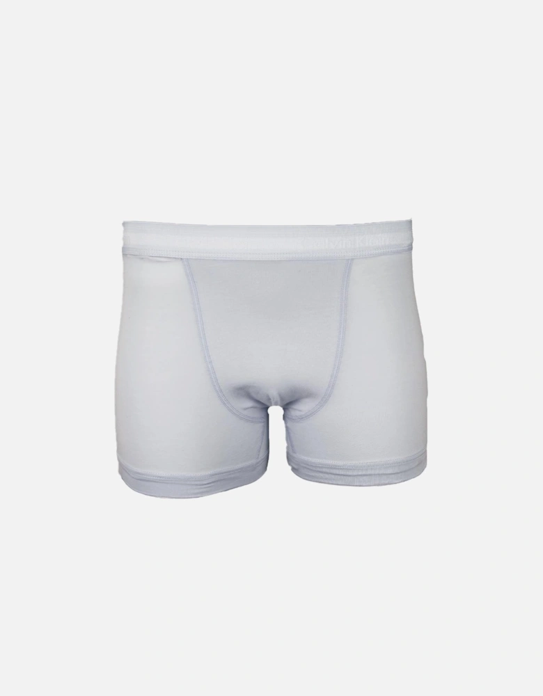 5-Pack Cotton Stretch Boxer Trunks, Black/Blue/Grey