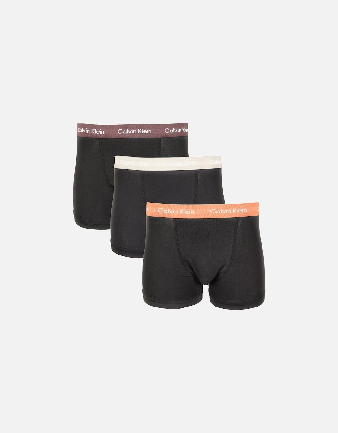 3-Pack Cotton Stretch Boxer Trunks, Black, 9 of 8