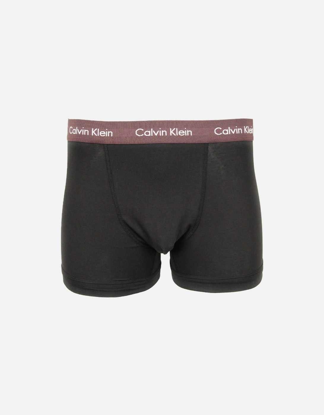 3-Pack Cotton Stretch Boxer Trunks, Black
