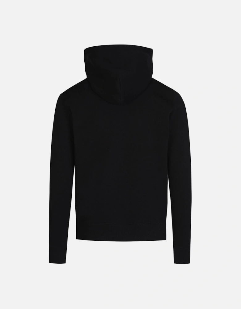 Embossed Logo Hoodie in Black