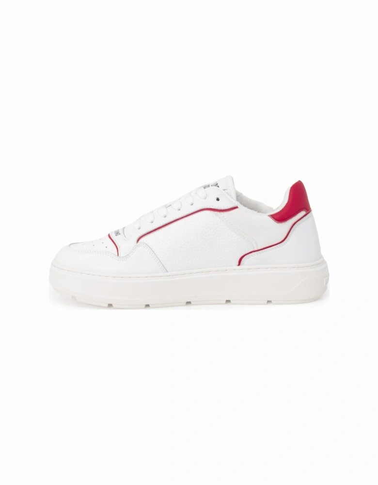 LowTop Sneakers Heart Patch Women - Red