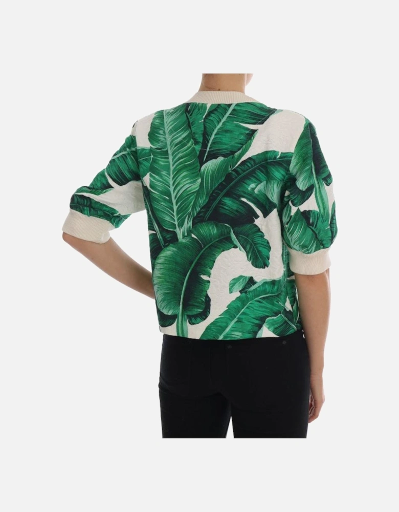 Pineapple Sweatshirt Banana Leaf Print Women - Multicolor Sweaters