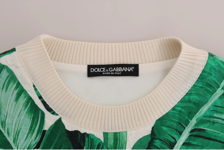Pineapple Sweatshirt Banana Leaf Print Women - Multicolor Sweaters