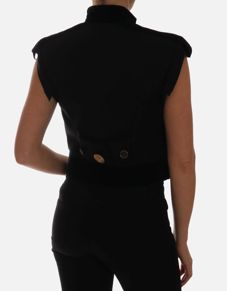 Dolce Gabbana ButtonEmbellished Top Women - Black Jackets