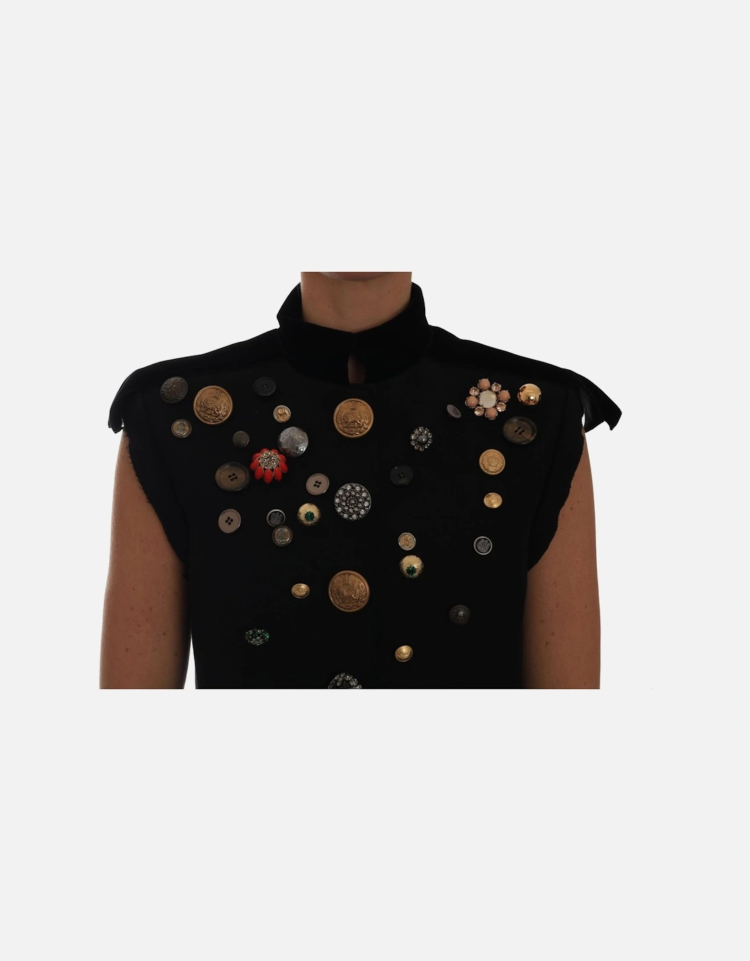 Dolce Gabbana ButtonEmbellished Top Women - Black Jackets