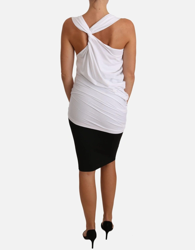Draped Tank Top TSH2503 Women - White T-Shirts