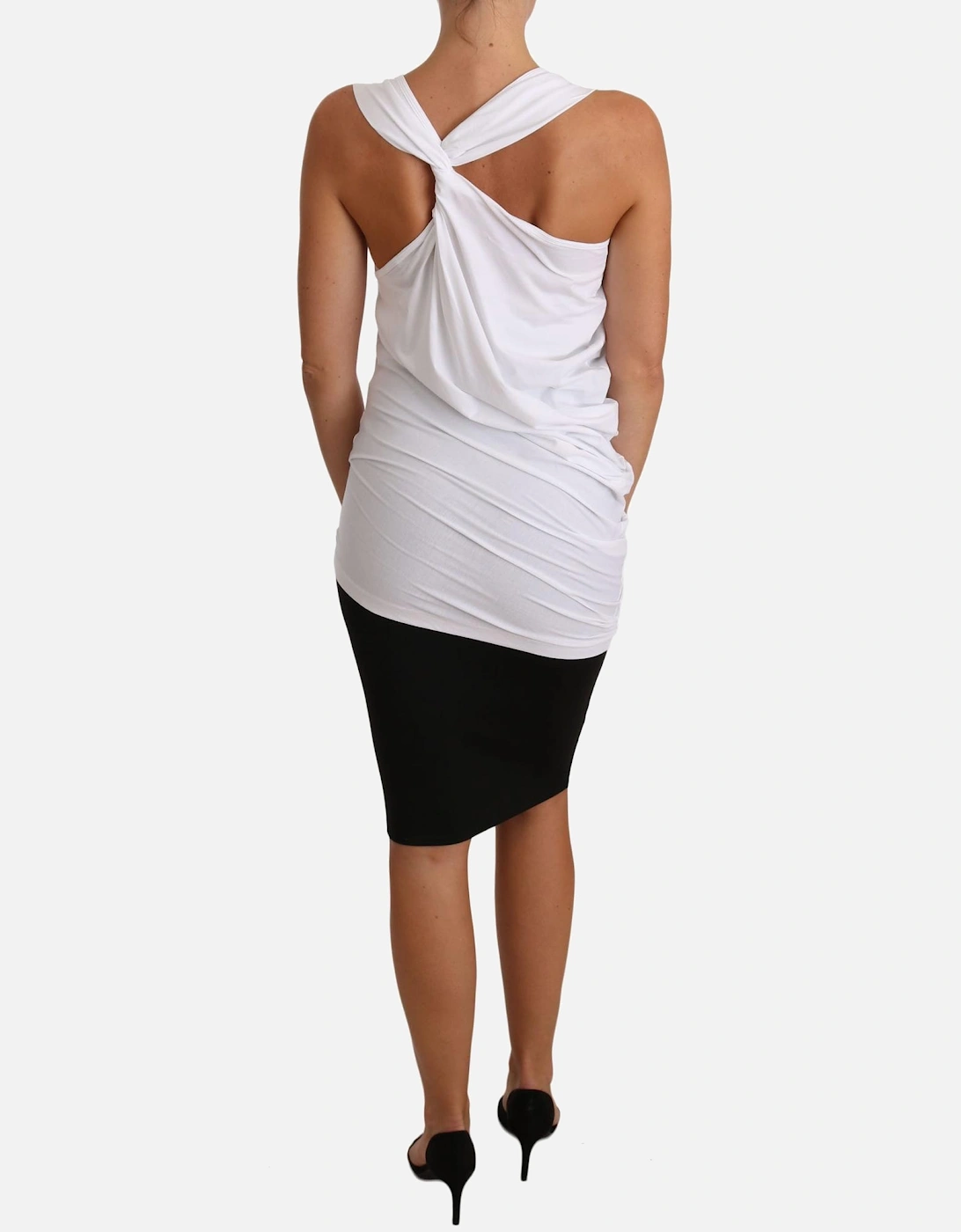 Draped Tank Top TSH2503 Women - White T-Shirts