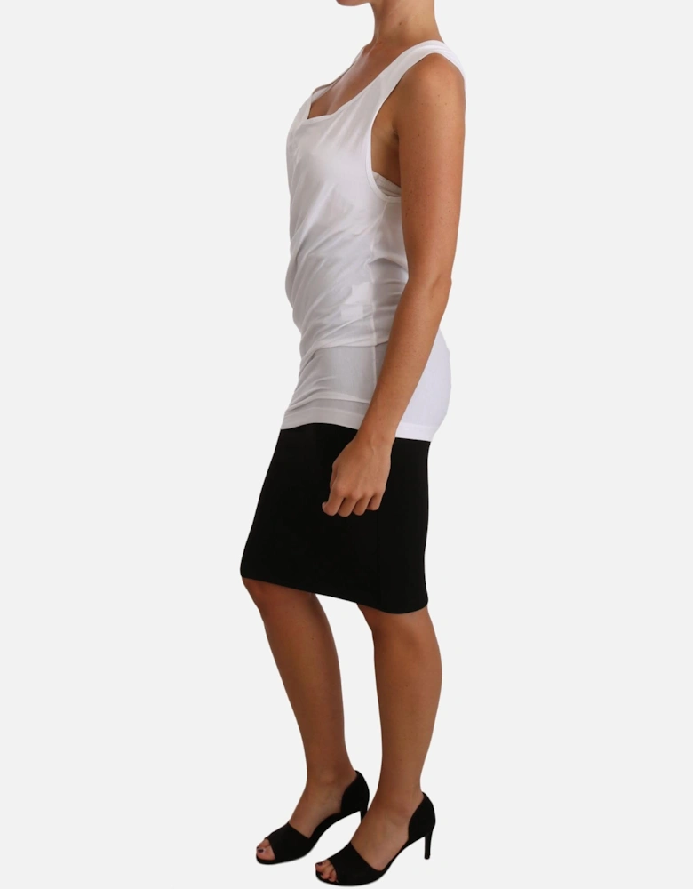 Draped Tank Top TSH2503 Women - White T-Shirts