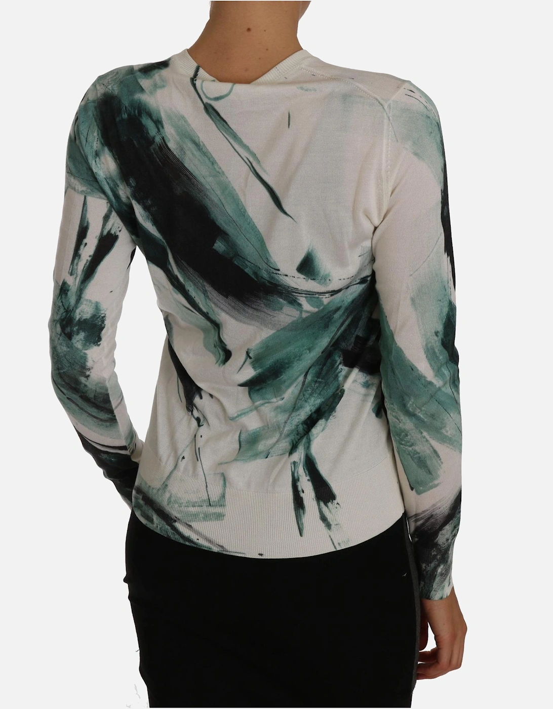 Abstract Print Cardigan TSH2441 Women - White Sweaters
