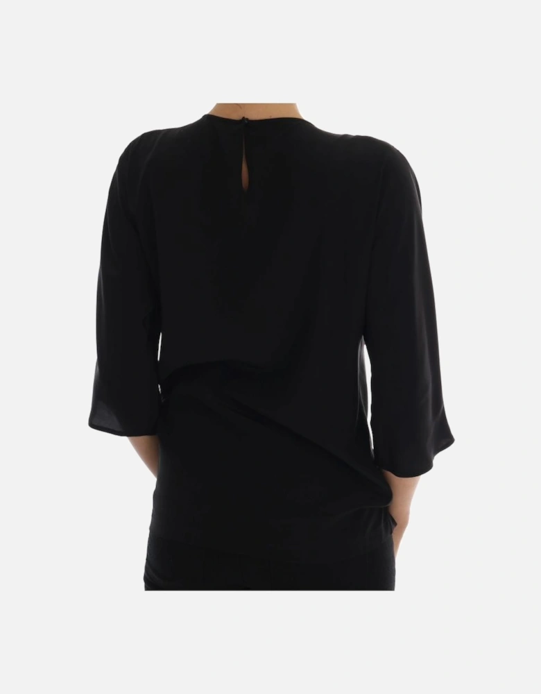 Dolce Gabbana TSH1742 Embellished Top Women - Black T-Shirts