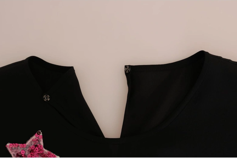Dolce Gabbana TSH1742 Embellished Top Women - Black T-Shirts