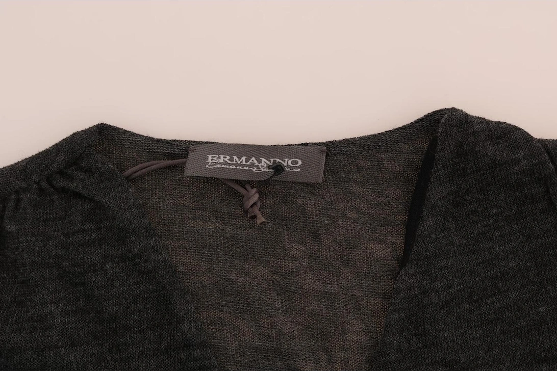 Wrap Knit Top TSH1553 Women - Gray T-Shirts