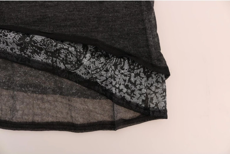 Wrap Knit Top TSH1553 Women - Gray T-Shirts