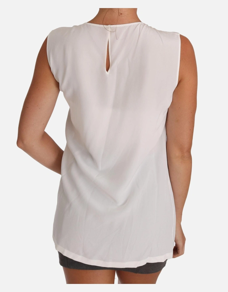 Dolce Gabbana I Love Italy Sleeveless Top Women - White T-Shirts