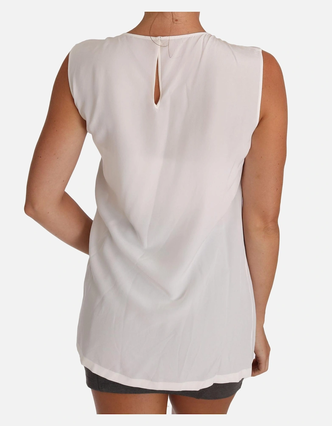 Dolce Gabbana I Love Italy Sleeveless Top Women - White T-Shirts