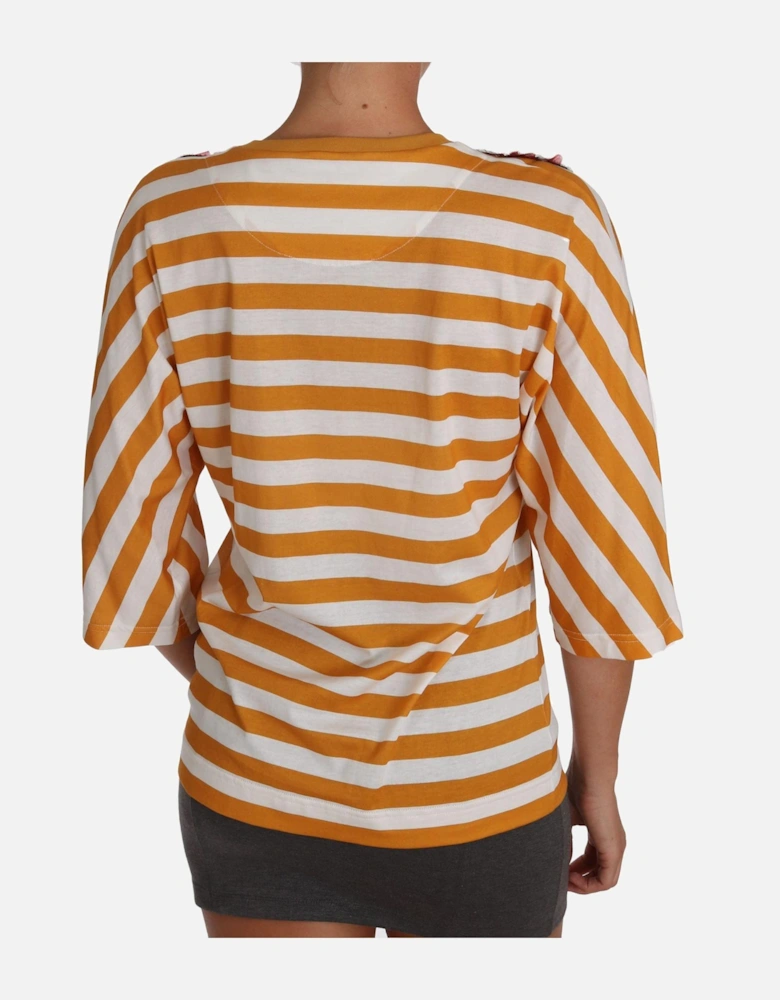Firenze Top TSH2382 34 sleeve Women - Orange T-Shirts